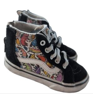 Vans High-Top Sneakers - Black and Multicolor